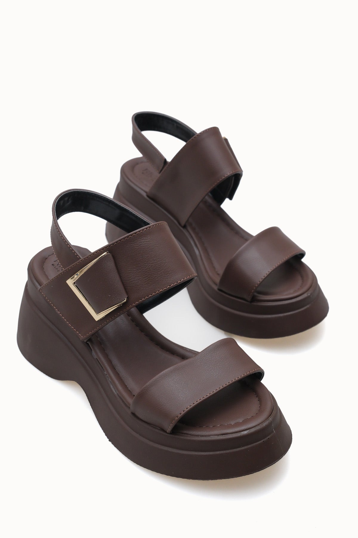 Riccon Gablynthi Kadın Sandalet 0012907 Kahverengi