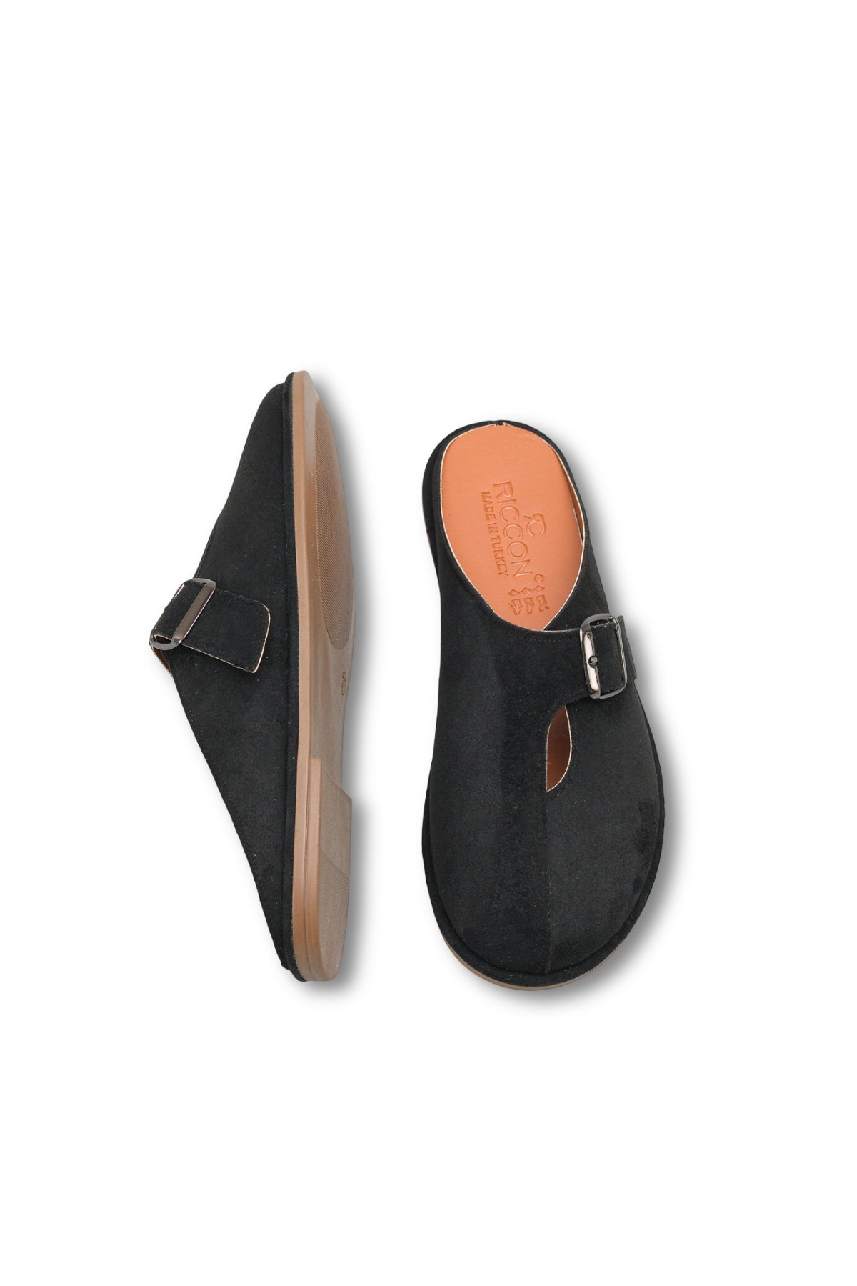 Riccon Kadın Terlik 001261 Siyah Süet