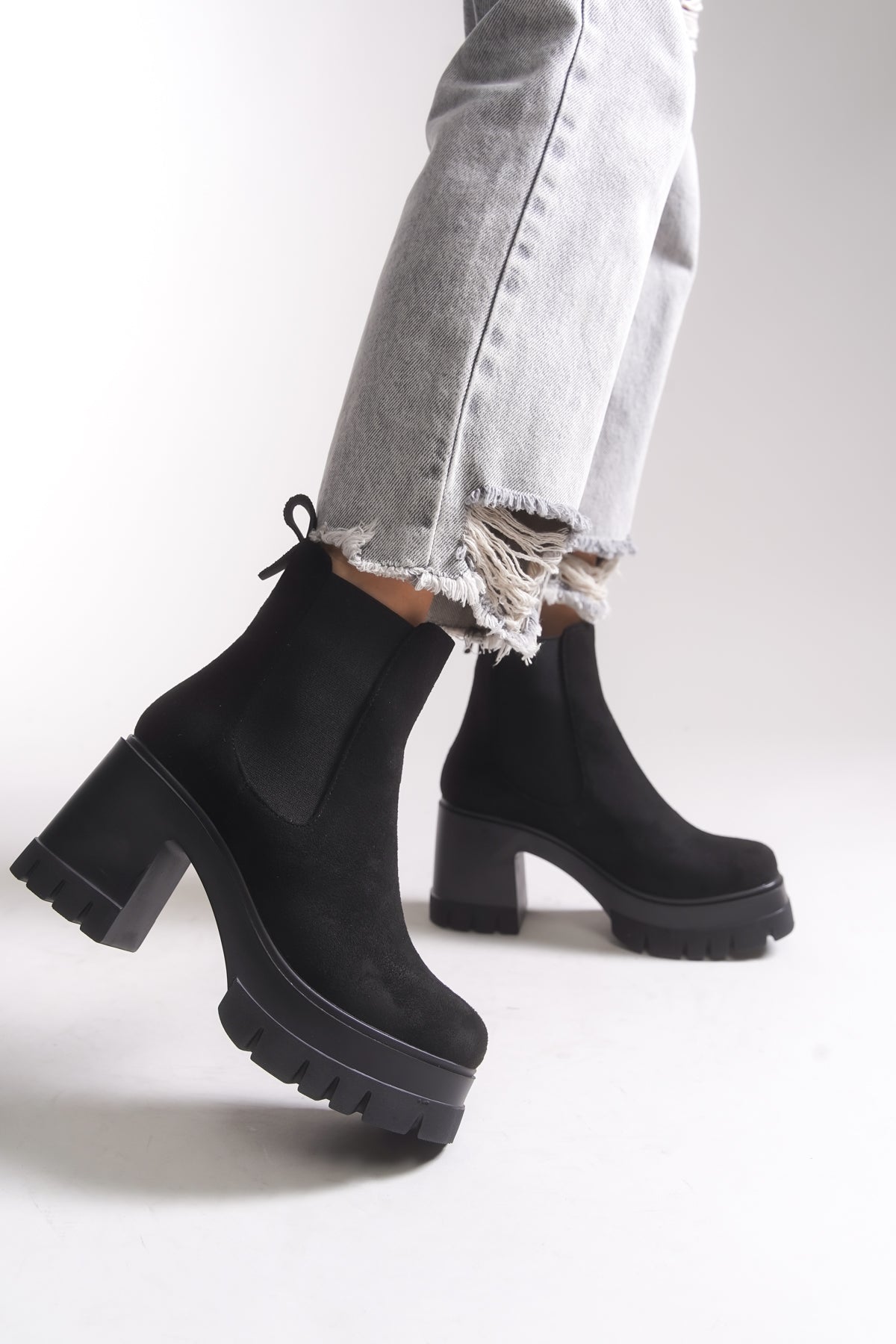 Riccon Nyendorei Kadın Topuklu Bot 0012502