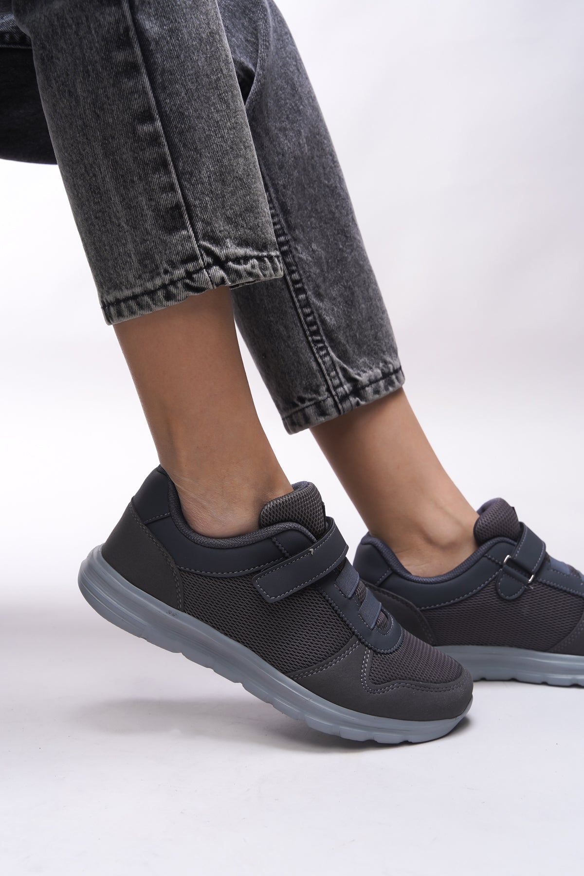 Riccon Aelrathla Kadın Sneaker 0012616 Füme