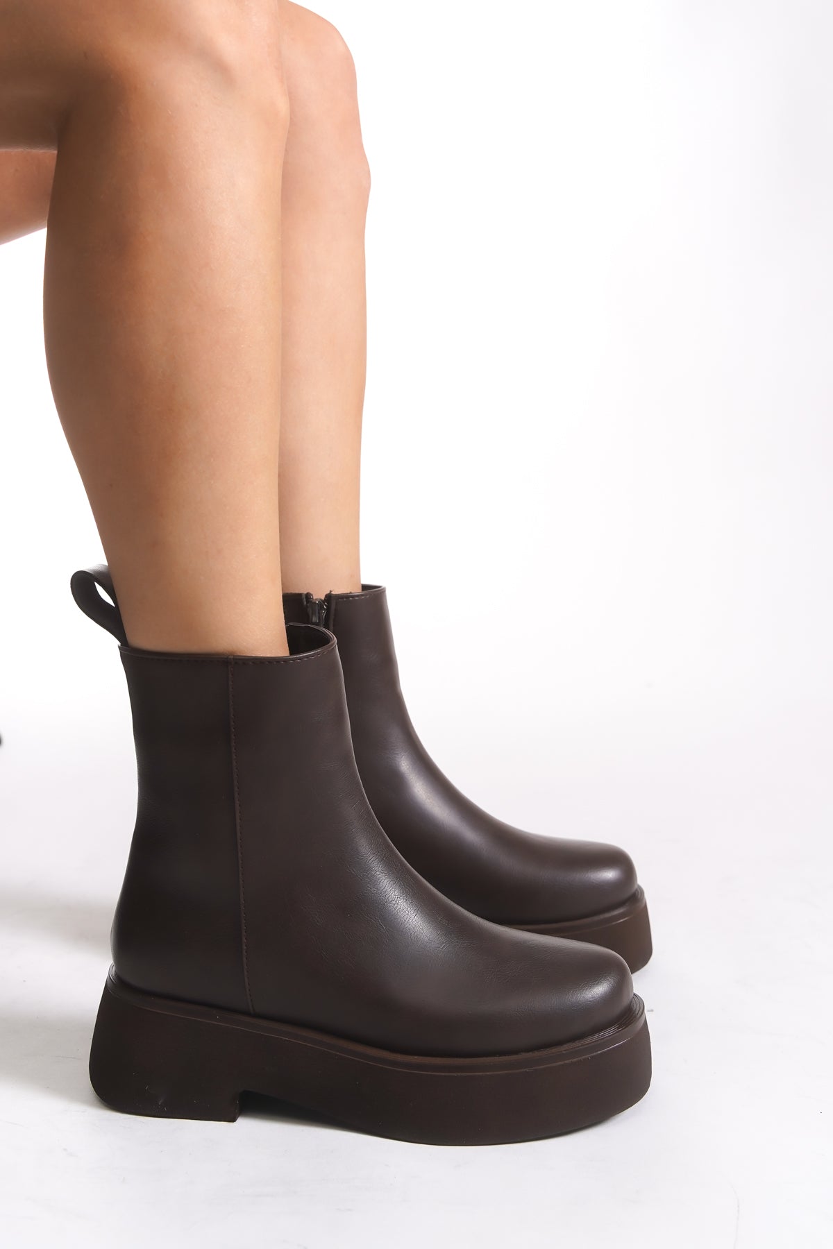 Riccon Linlendra Kadın Chelsea Bot 00123005 Kahverengi