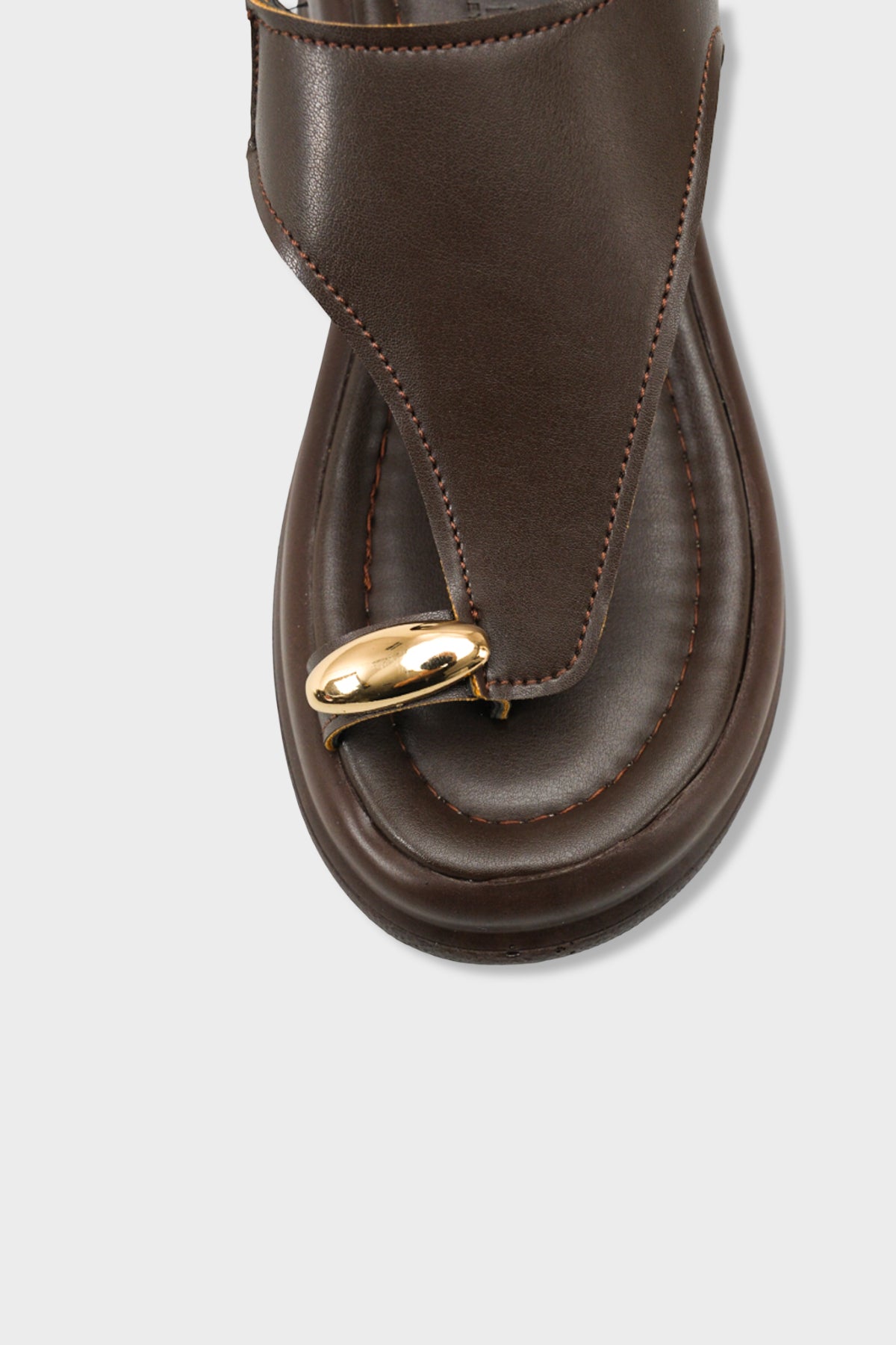 Riccon Kadın Parmak Arası Sandalet 00121060 Kahverengi