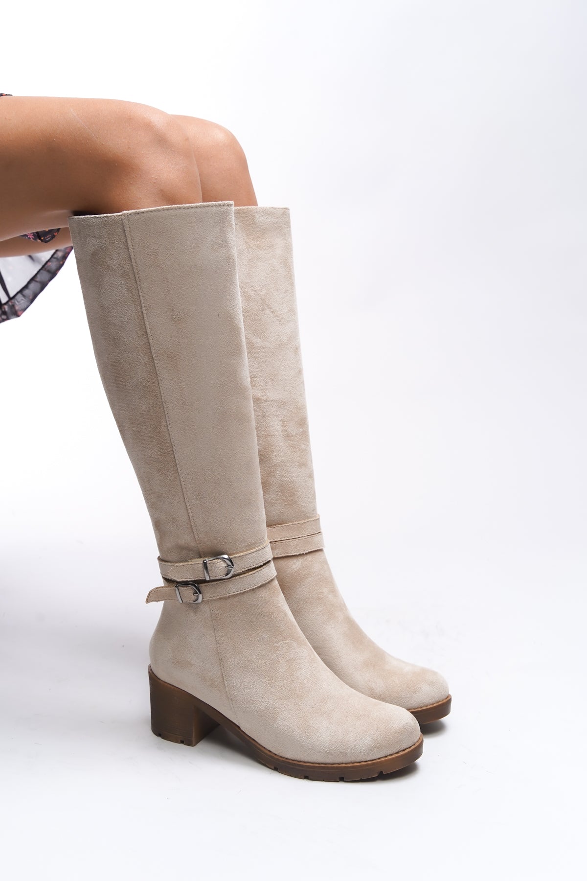 Riccon Zauhilde Kadın Toka Detaylı Topuklu Çizme 0012746