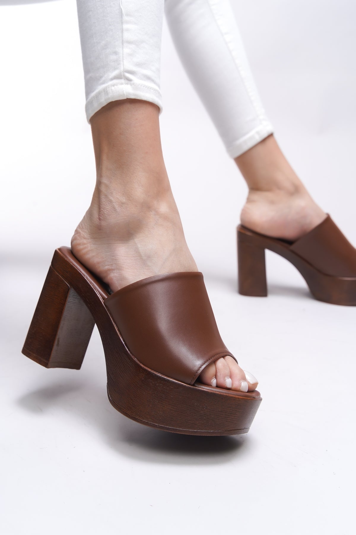 Riccon Jislantha Kadın Topuklu Terlik 0012763