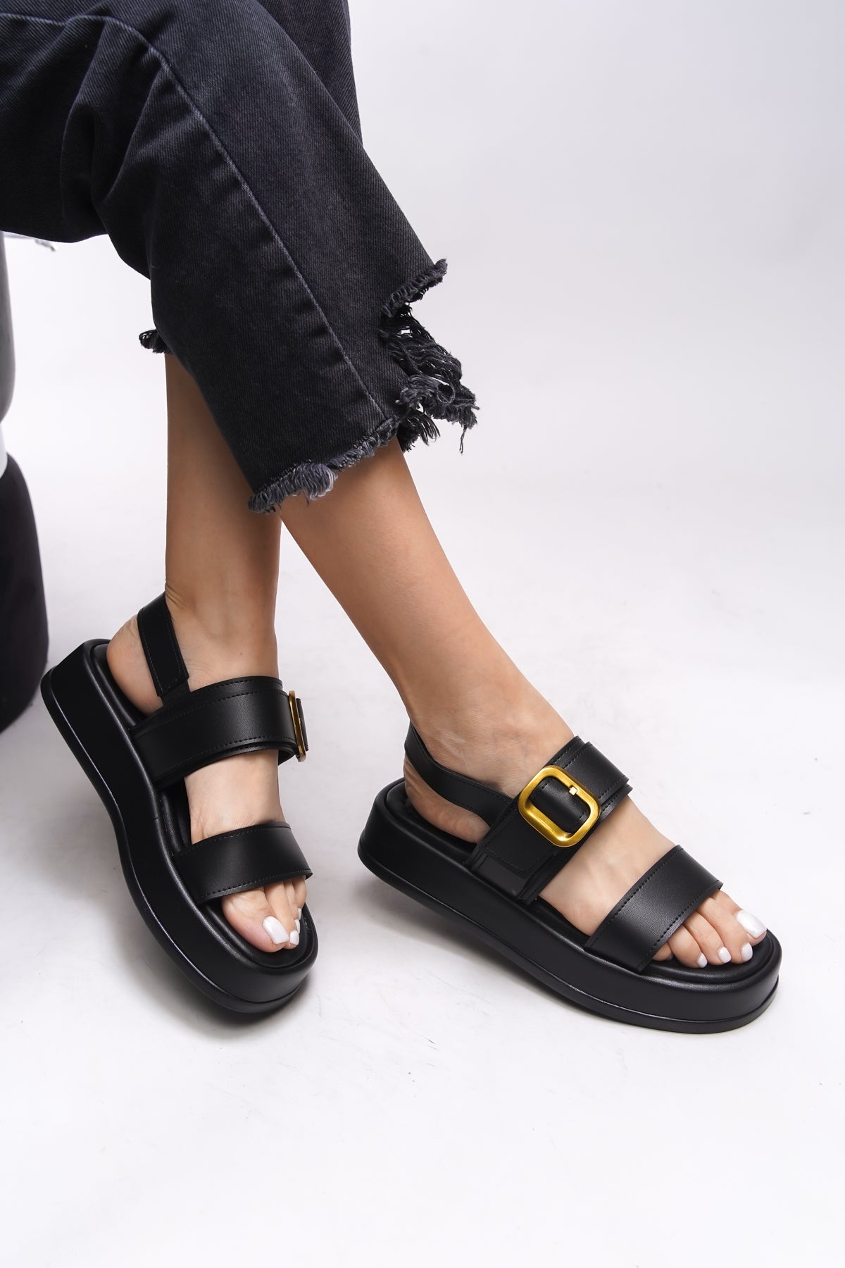 Riccon Yiendrae Kadın Tokalı Sandalet 0012785