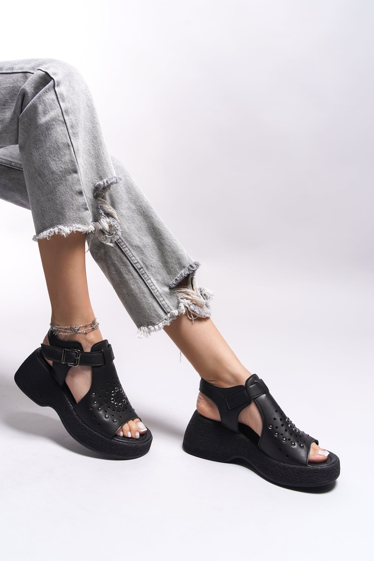 Riccon Jaidorei Kadın Topuklu Sandalet 0012416