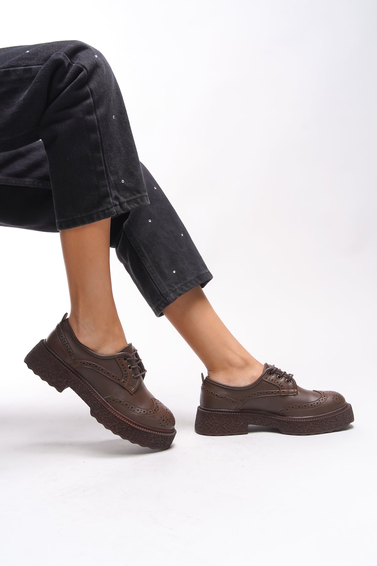 Riccon Oknyrth Kadın Bağcıklı Loafer 00121990