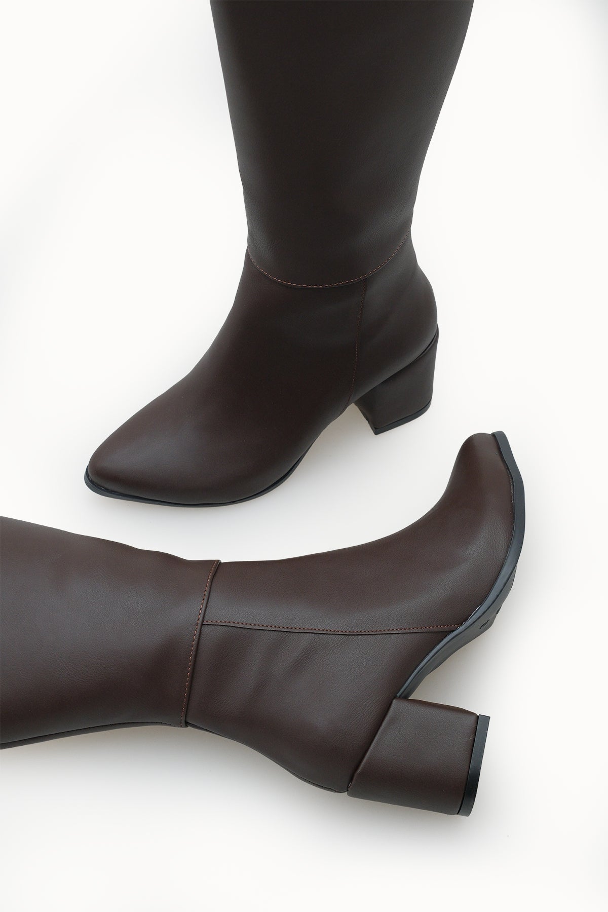 Riccon Kadın Çizme 0012816S Kahverengi Cilt