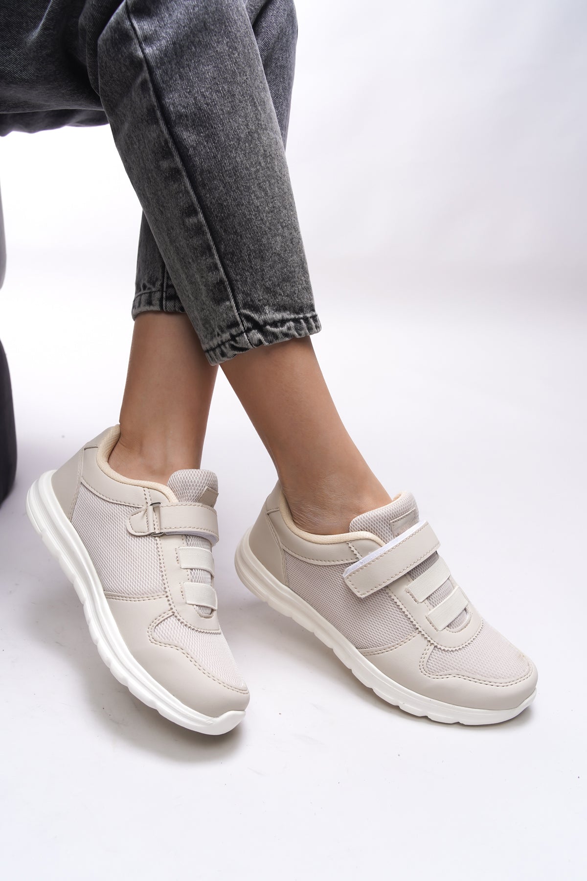 Riccon Aelrathla Kadın Sneaker 0012616 Bej