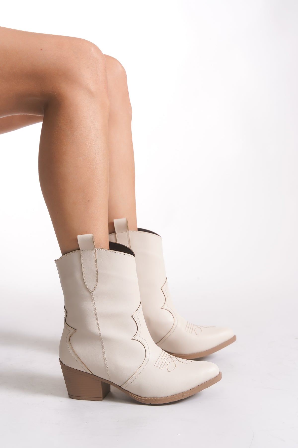 Riccon Kadın Kısa Western Çizme 0012900