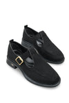 Riccon Kadın Loafer 0012350 Siyah Süet