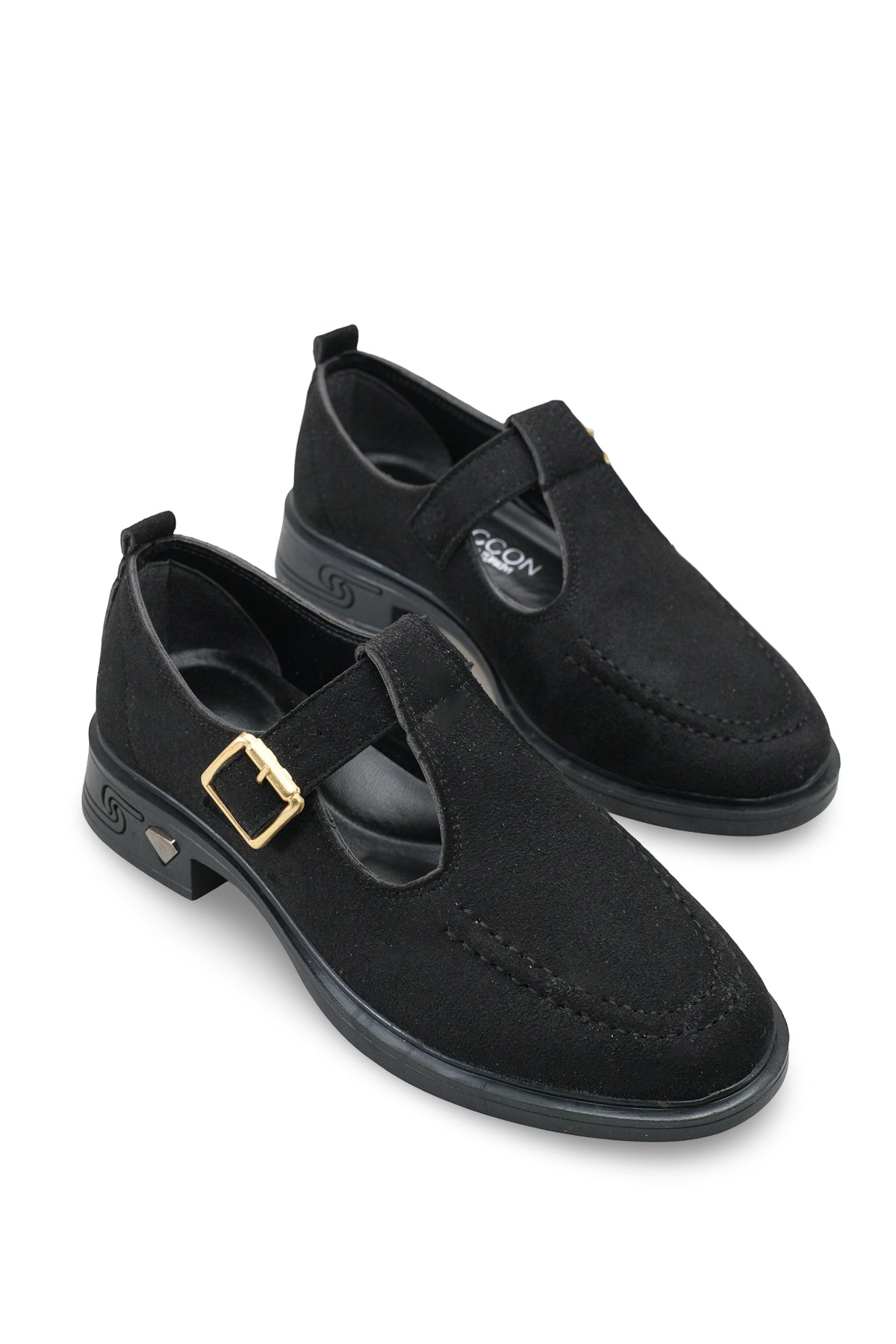 Riccon Kadın Loafer 0012350 Siyah Süet