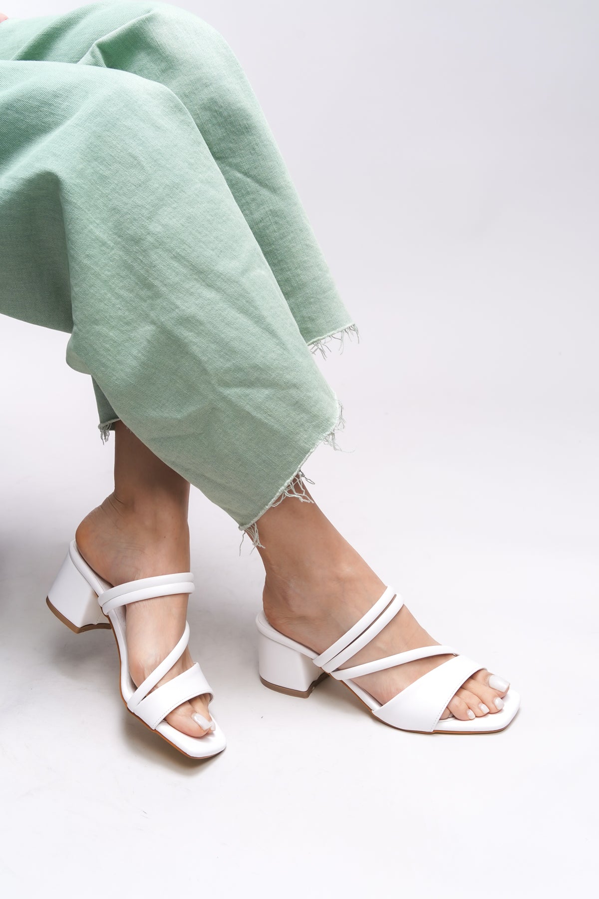 Riccon Lesnalue Kadın Topuklu Terlik 0012115