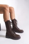 Riccon Marlyrra Kadın Bağcıklı Kısa Çizme 0012707