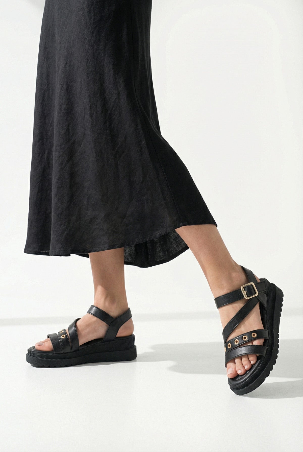 Riccon Kadın Sandalet 0012800 Siyah