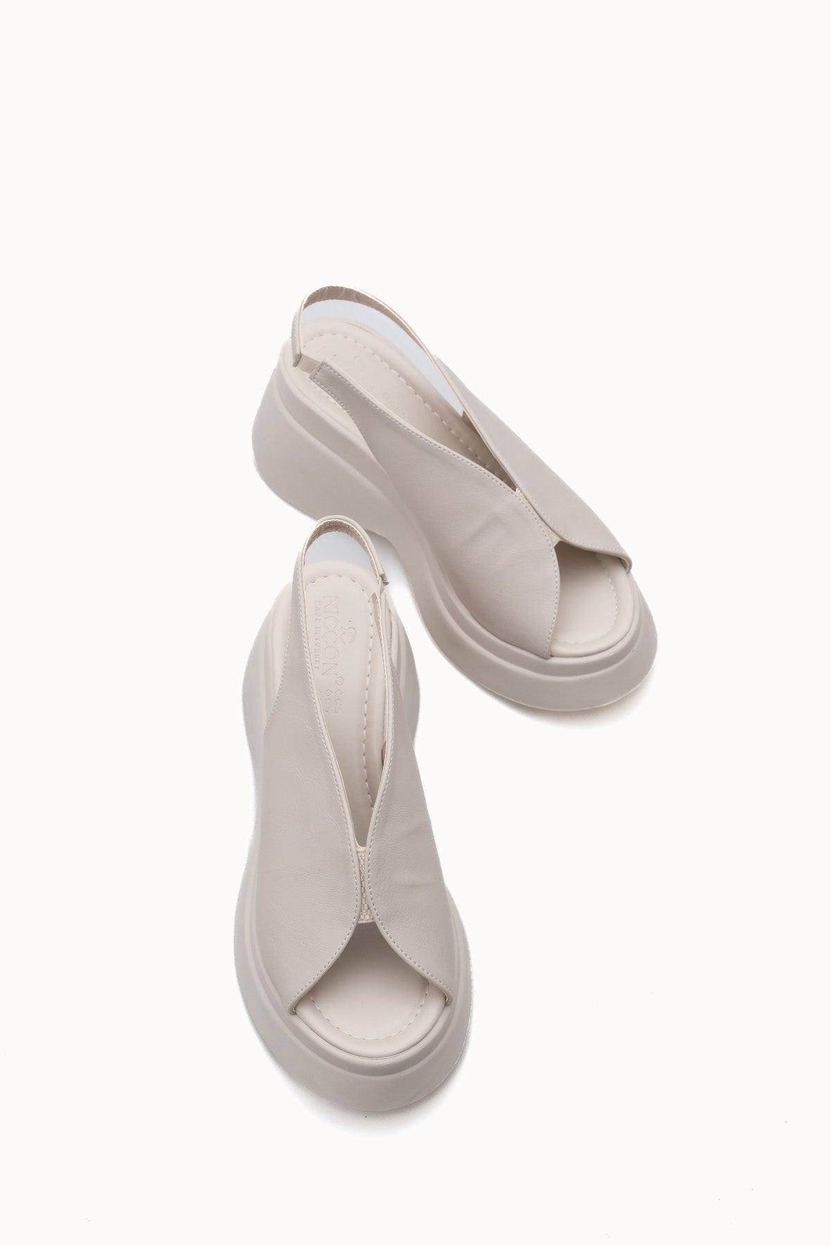 Riccon Kadın Sandalet 0012913 Bej