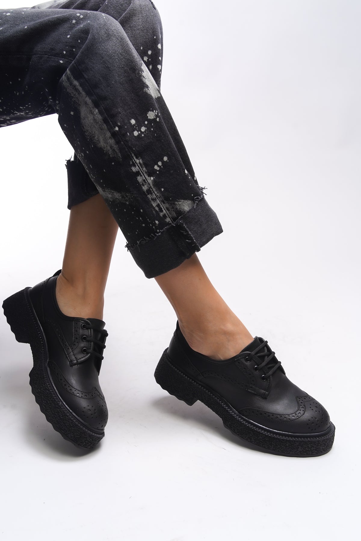Riccon Oknyrth Kadın Bağcıklı Loafer 00121990