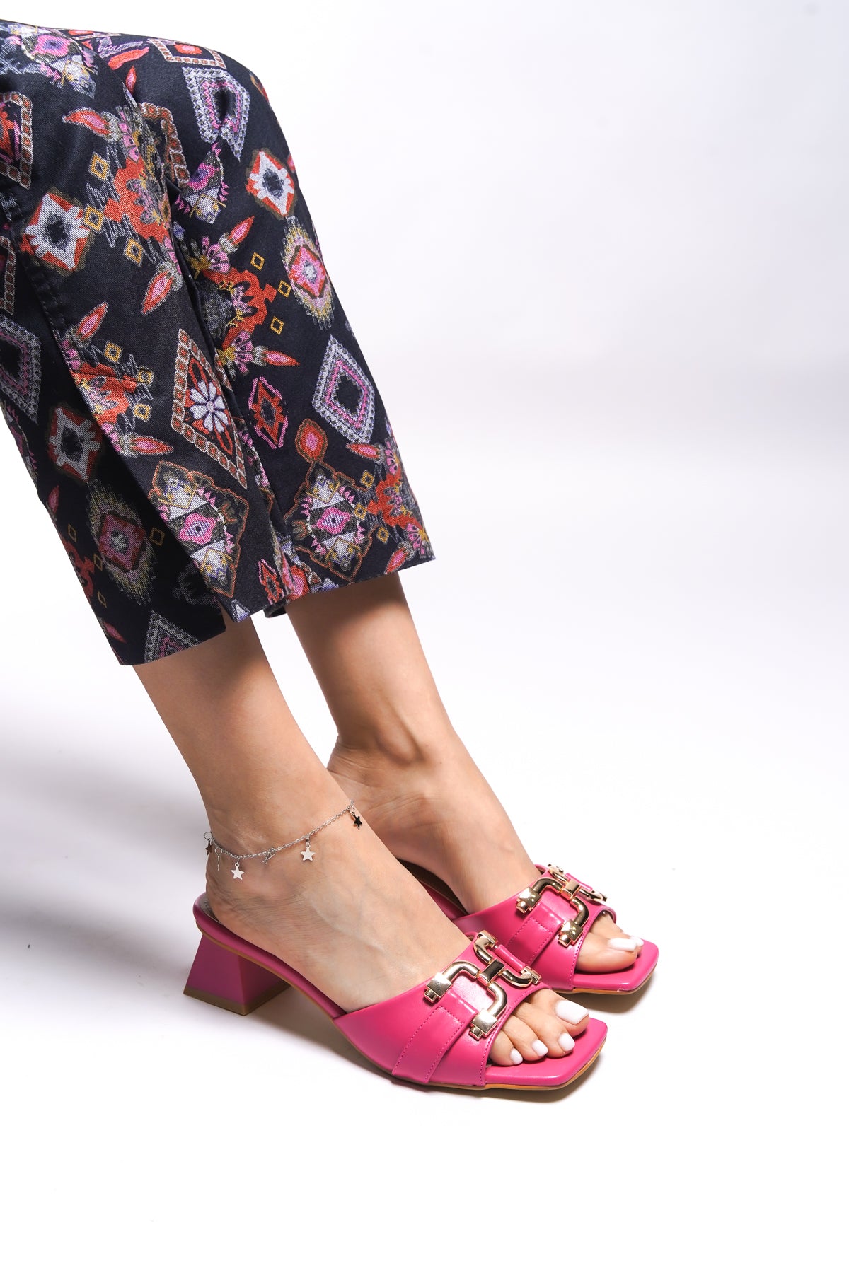 Riccon Kiavriah Kadın Topuklu Terlik 001211