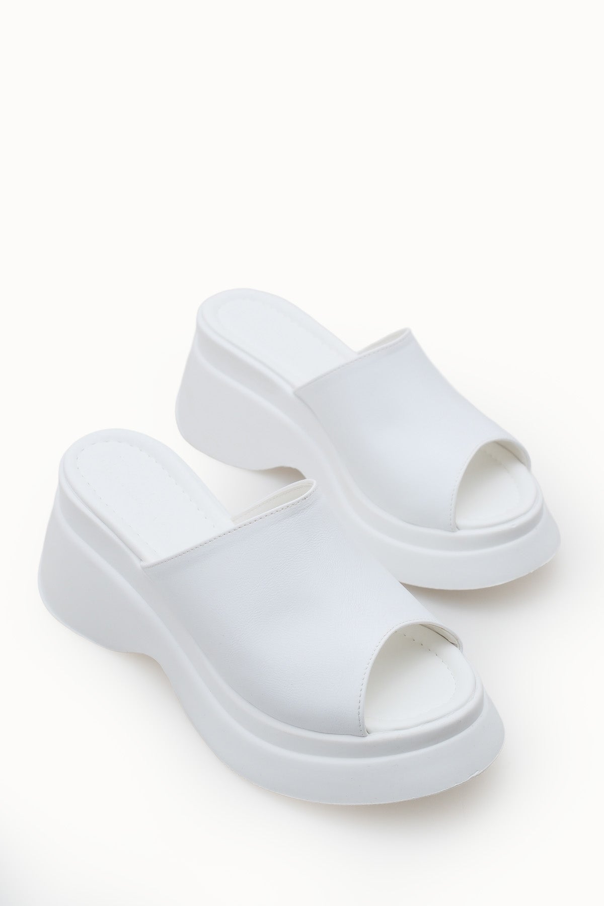 Riccon Kadın Terlik 0012905 Beyaz