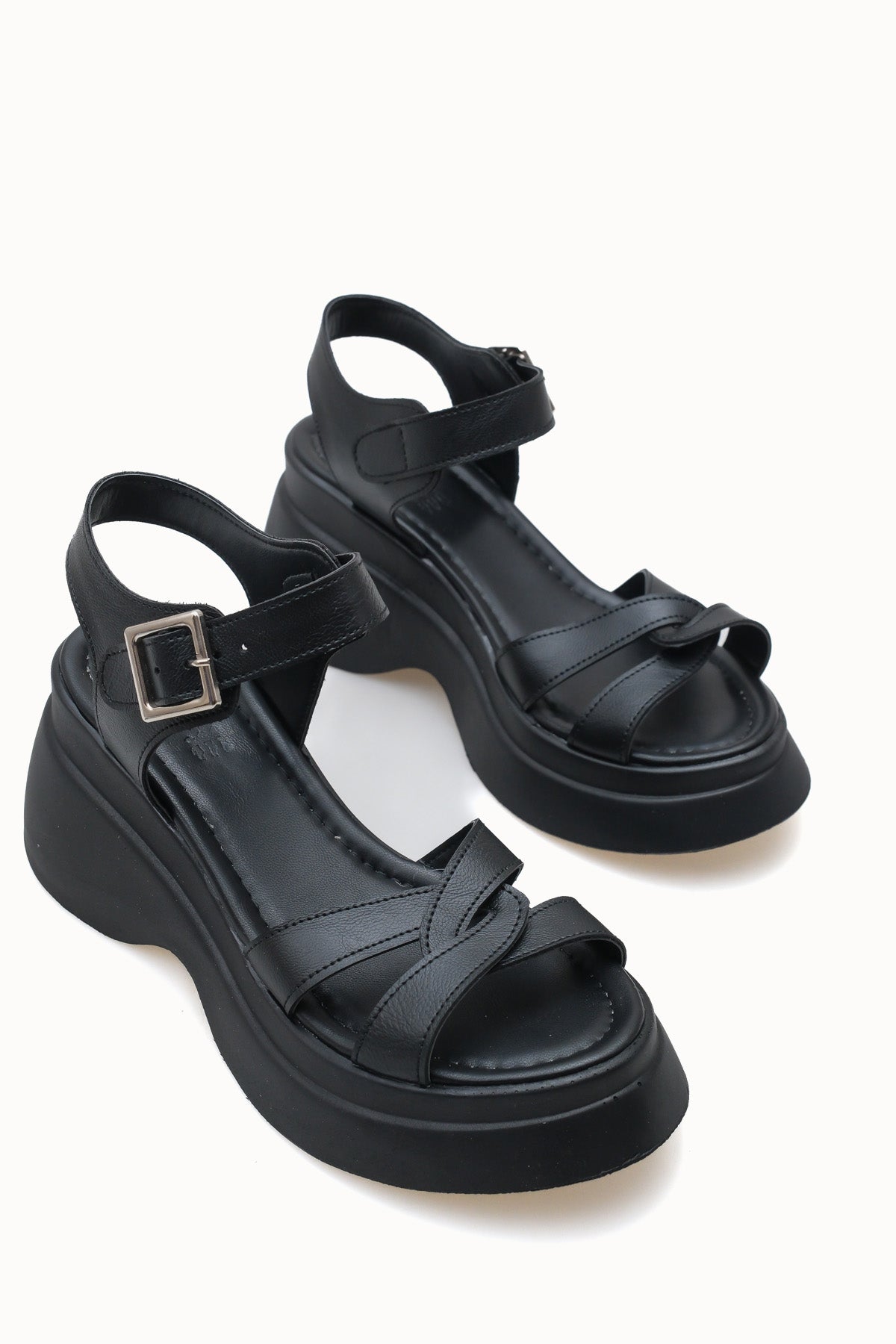 Riccon Kadın Sandalet 0012919 Siyah