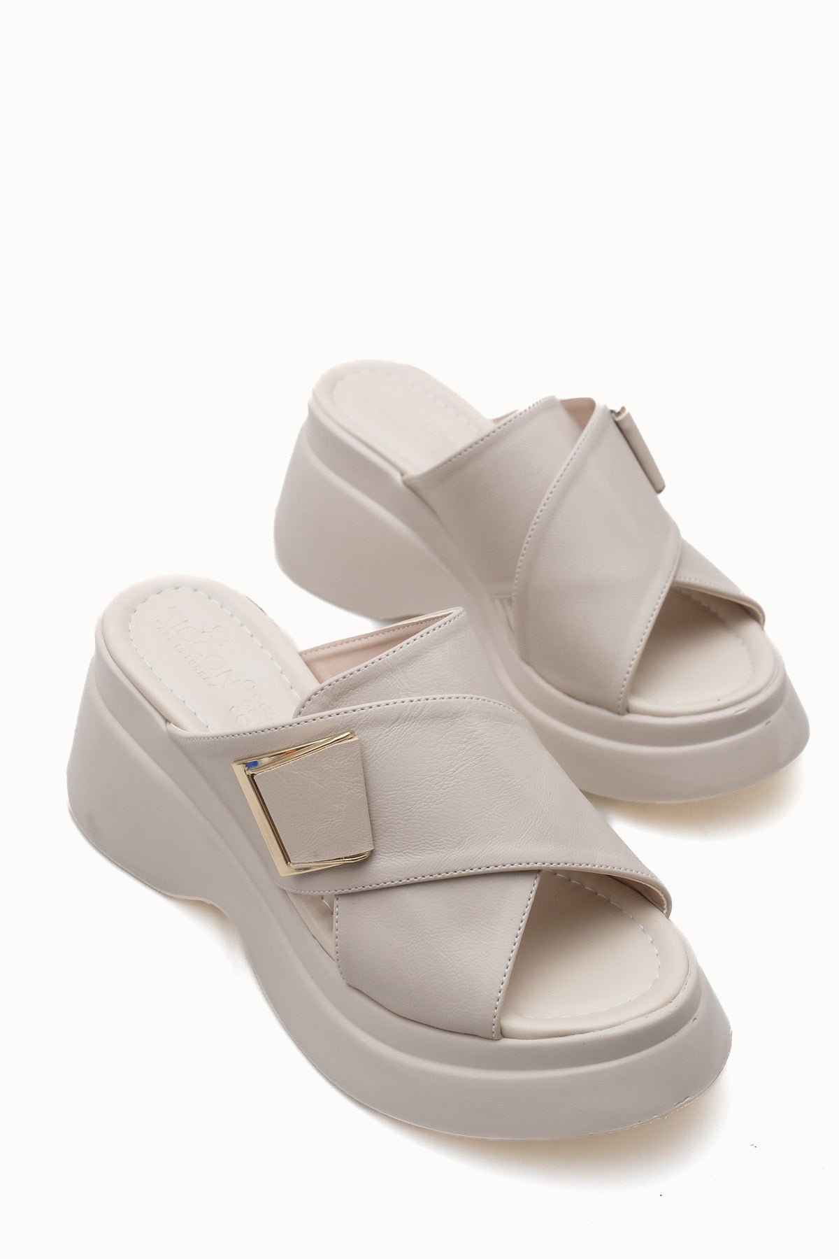 Riccon Kadın Terlik 0012915 Bej