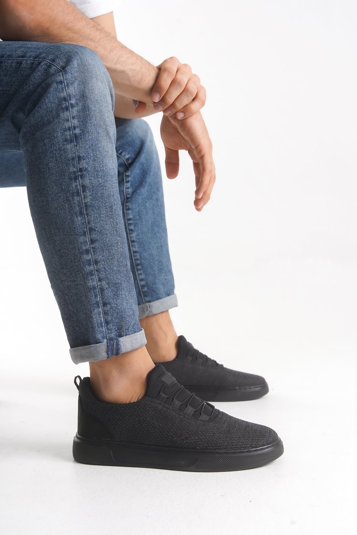 Riccon Wymdeyr Erkek Sneaker 0012217 Füme Siyah