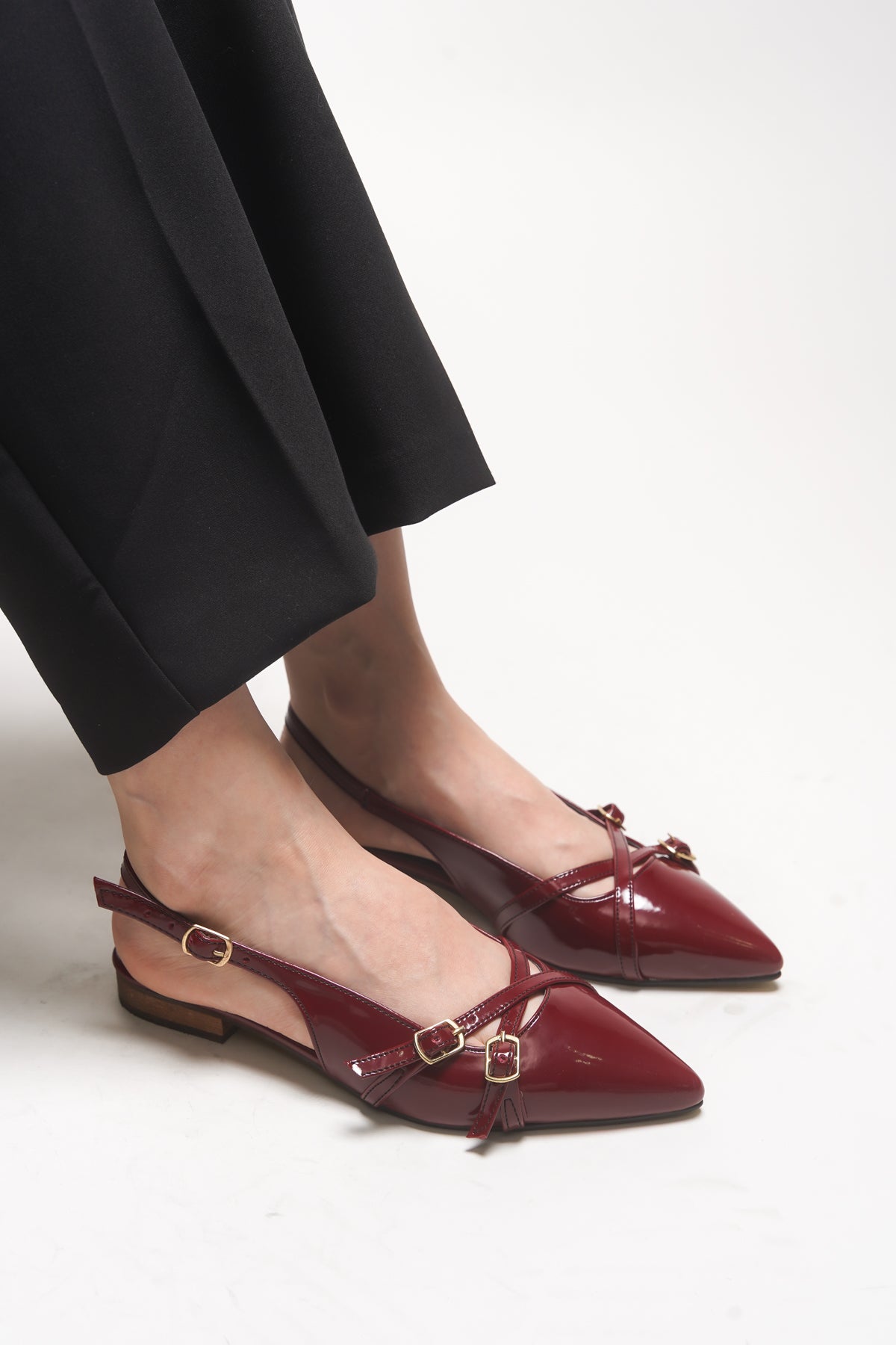 Riccon Elyenlana Kadın Sivri Burunlu Topuklu Ayakkabı 0012110