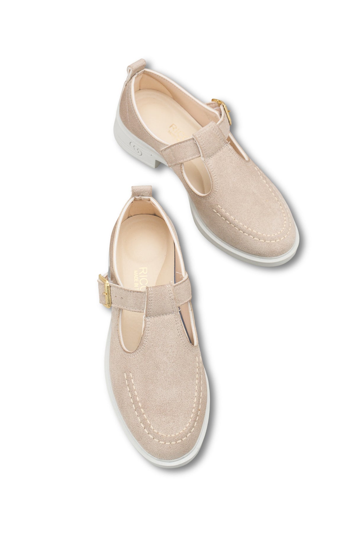 Riccon Kadın Loafer 0012350 Bej Süet