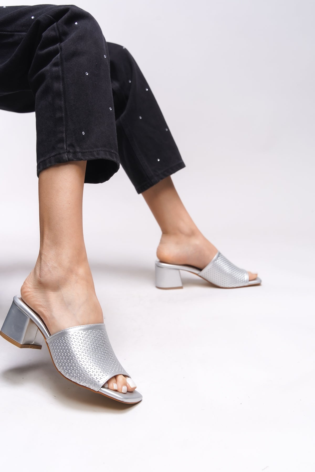 Riccon Janriara Kadın Topuklu Terlik 0012128