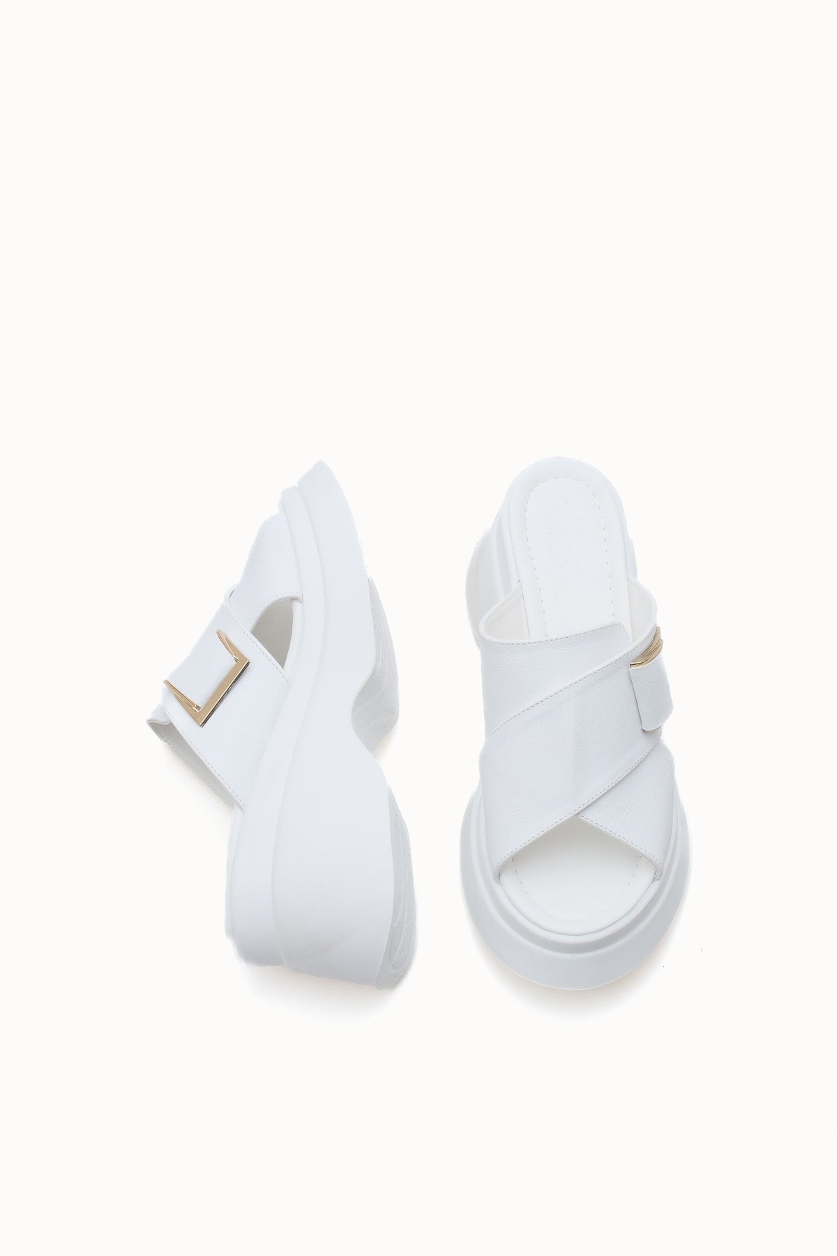 Riccon Kadın Terlik 0012915 Beyaz