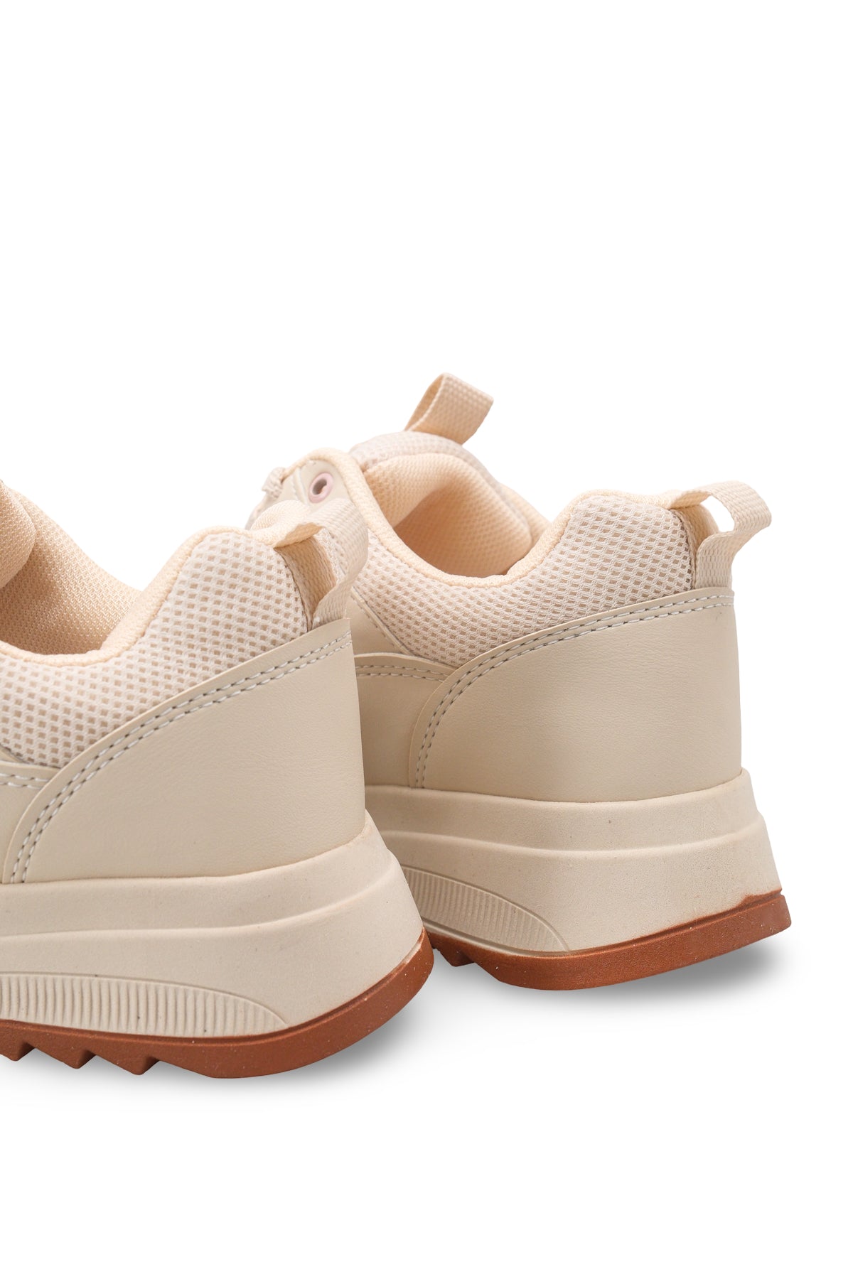 Riccon Vega Diva Kadın Sneaker 001203 Bej Kahverengi
