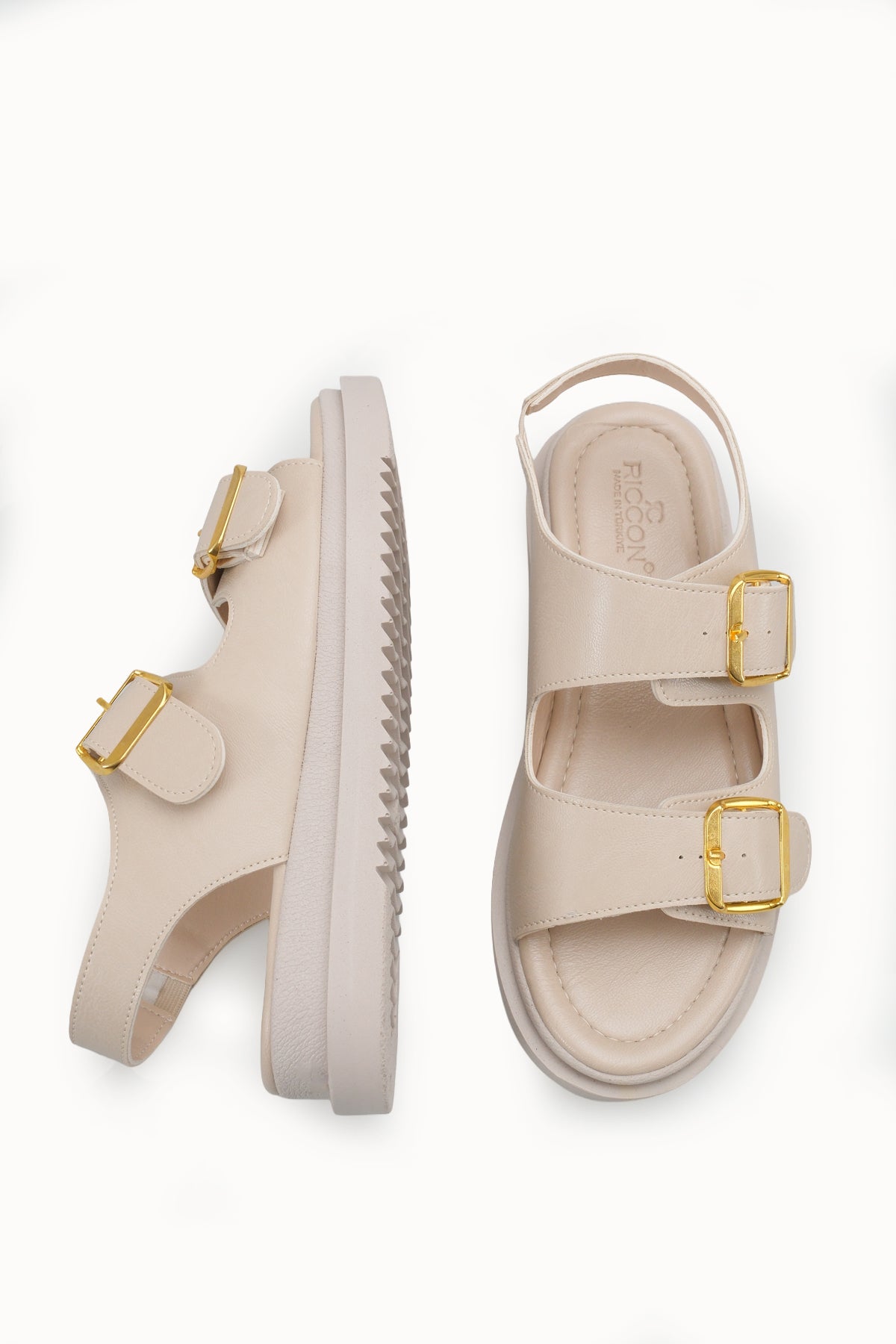 Riccon Kadın Sandalet 00120303 Bej