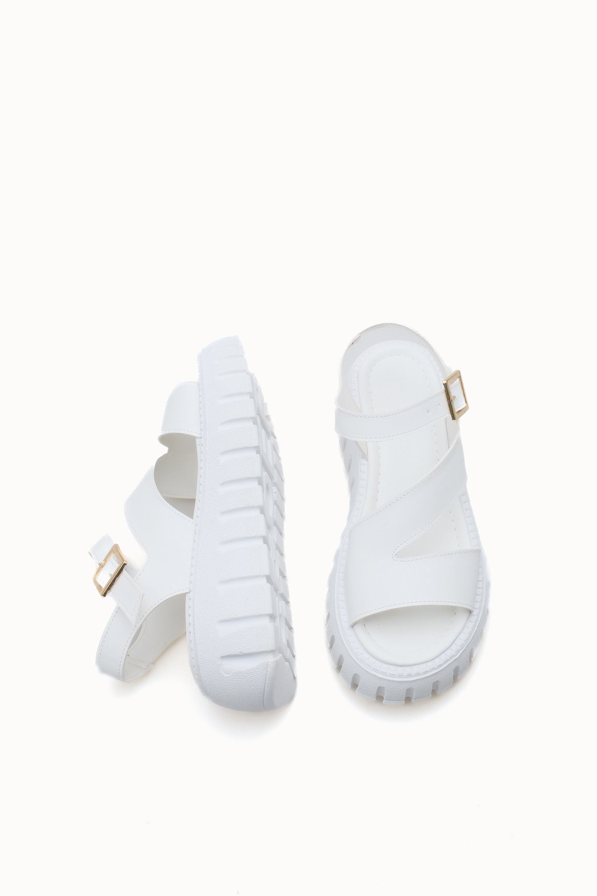 Riccon Kadın Sandalet 0012607 Beyaz