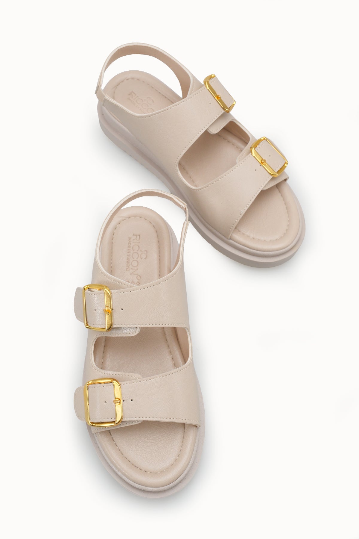 Riccon Kadın Sandalet 00120303 Bej