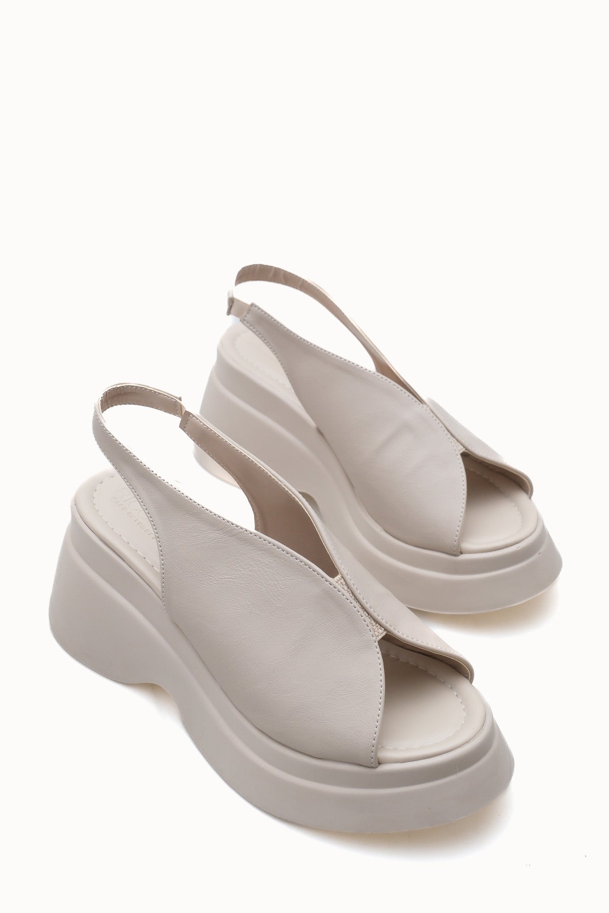 Riccon Kadın Sandalet 0012913 Bej