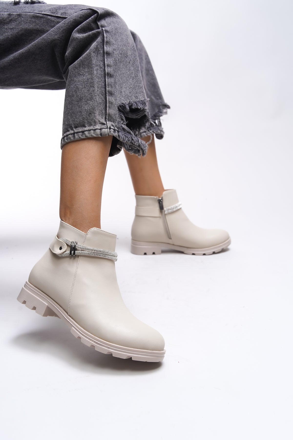 Riccon Aanrelle Kadın Taş Detaylı Bot 0012103