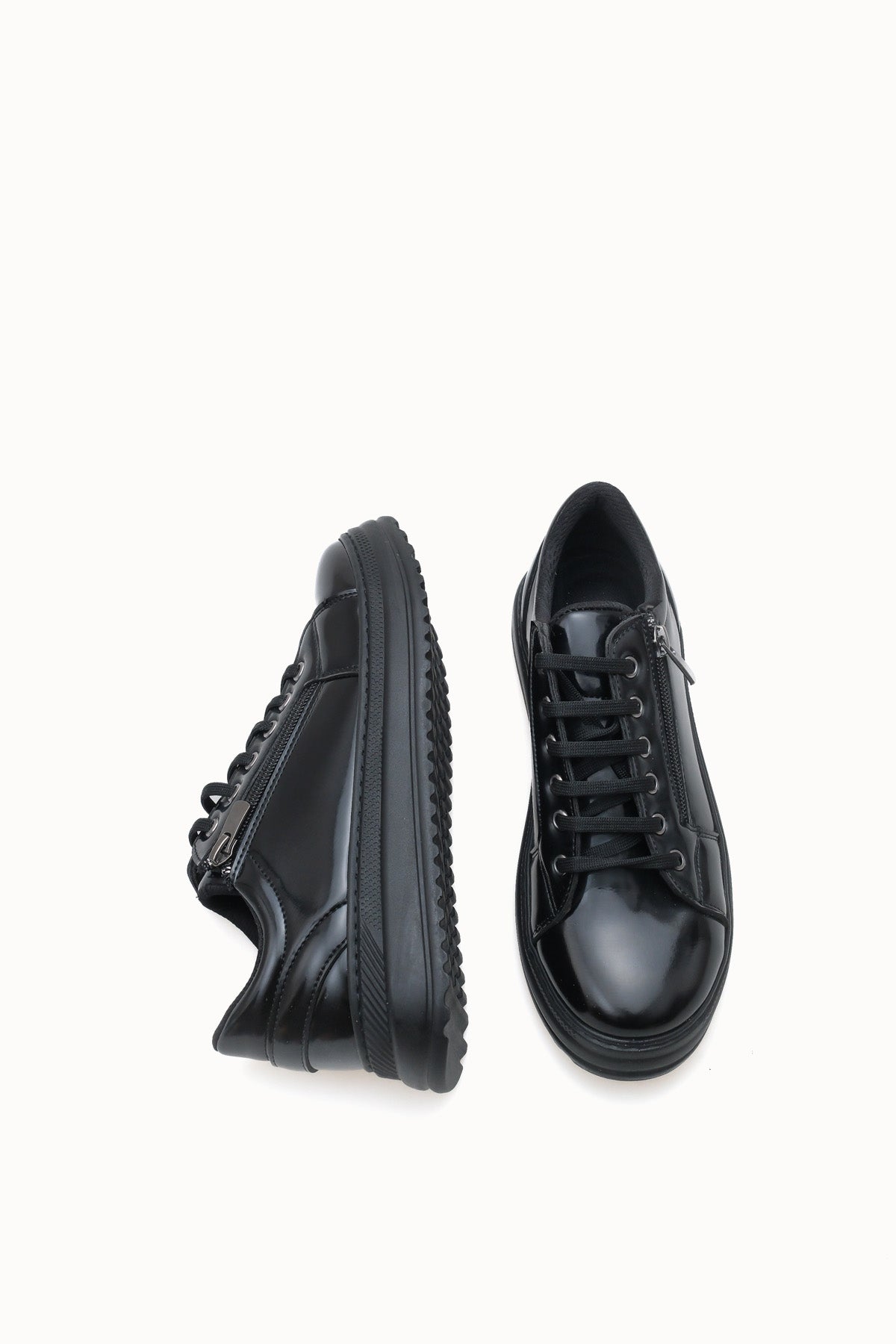 Riccon Kadın Sneaker 0012300 Siyah Rugan