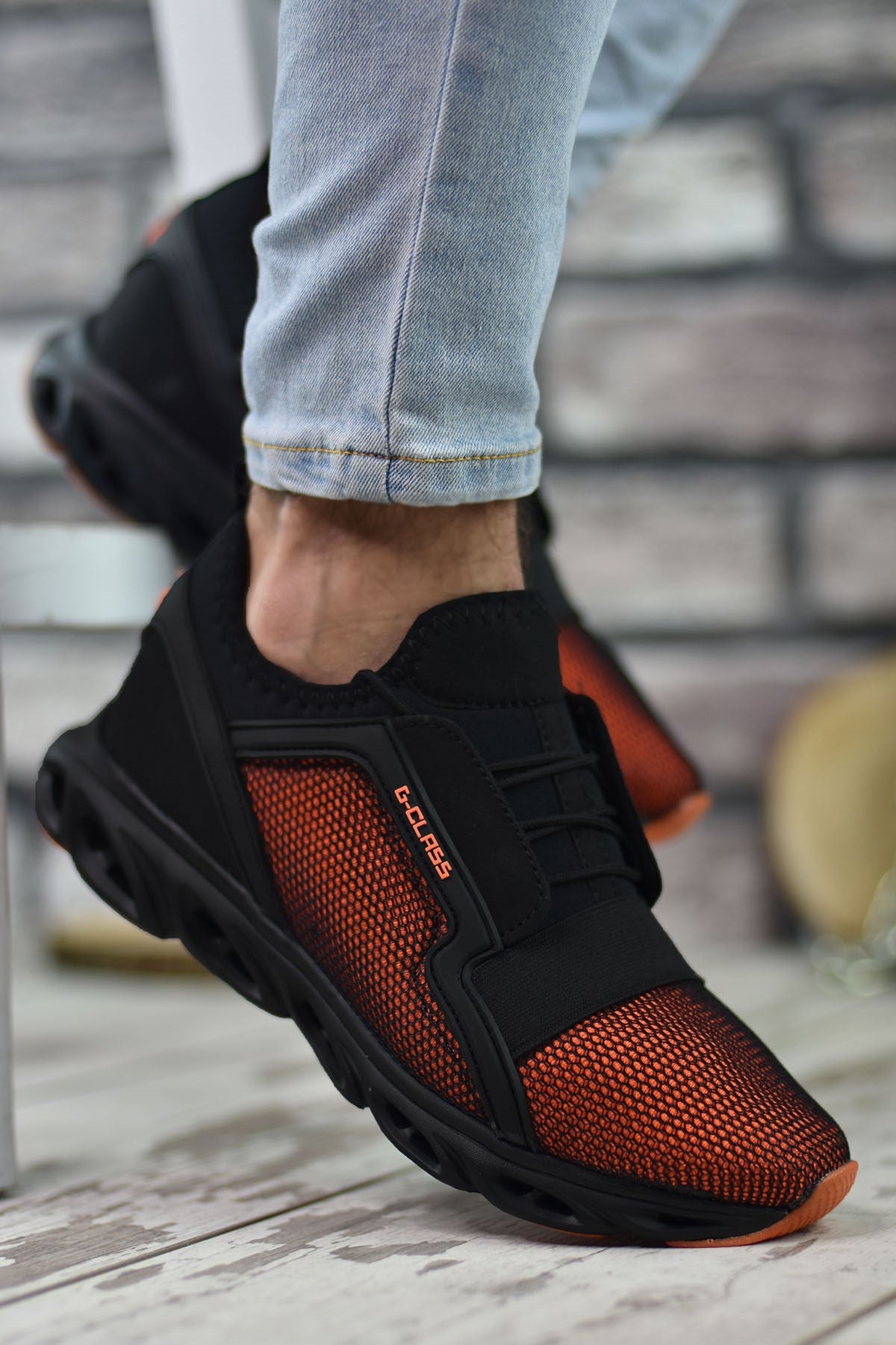 Riccon Erkek Sneaker 0012304 Siyah Turuncu