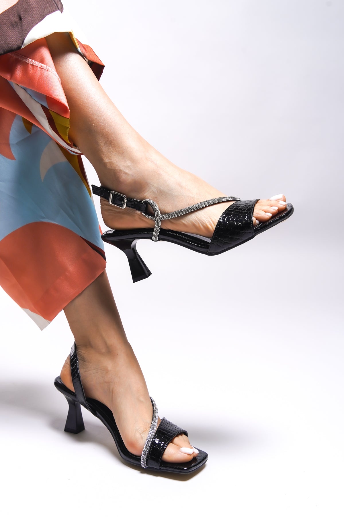 Riccon Rignyrth Kadın Topuklu Sandalet 001288