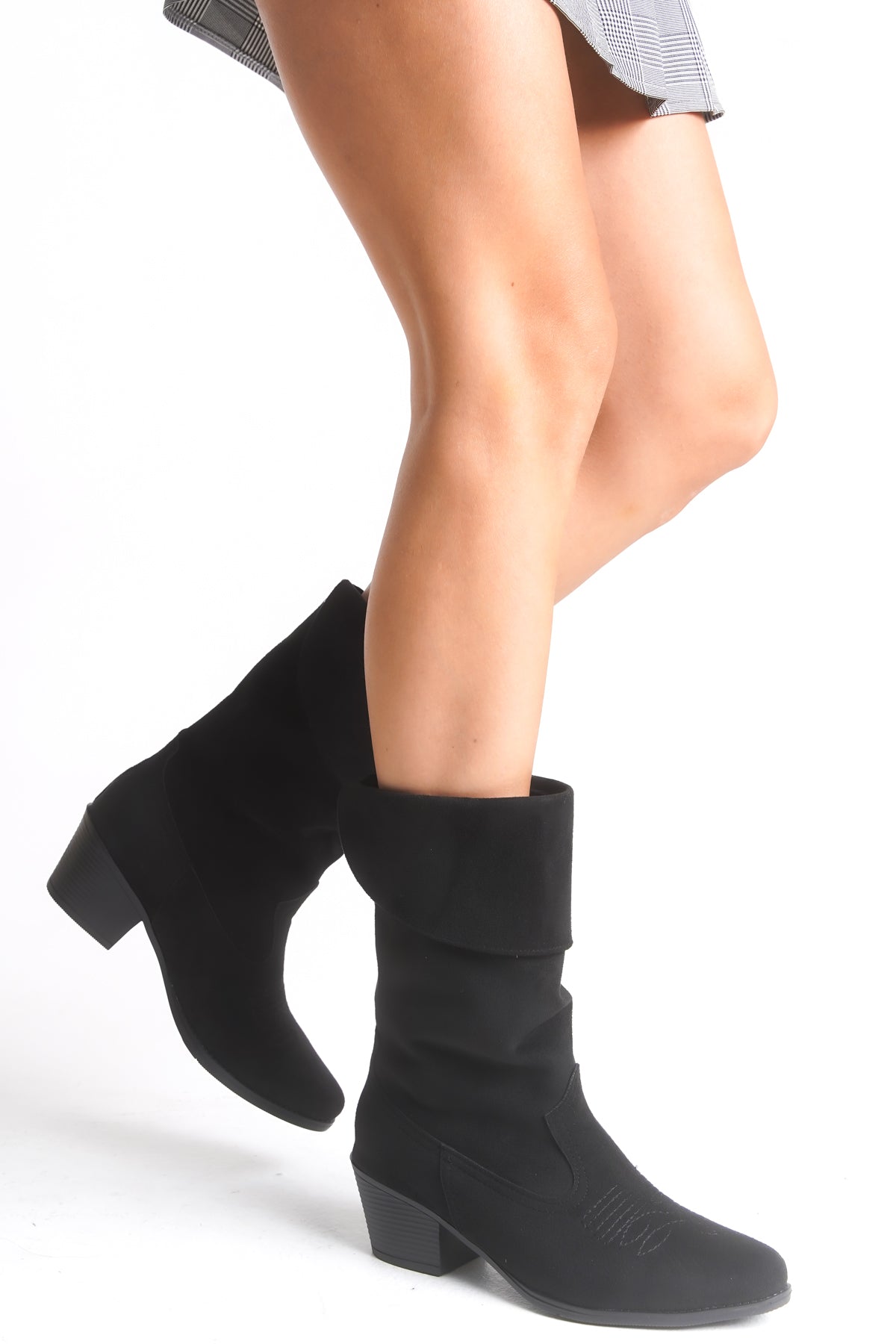 Riccon Kadın Kısa Western Çizme 0012891