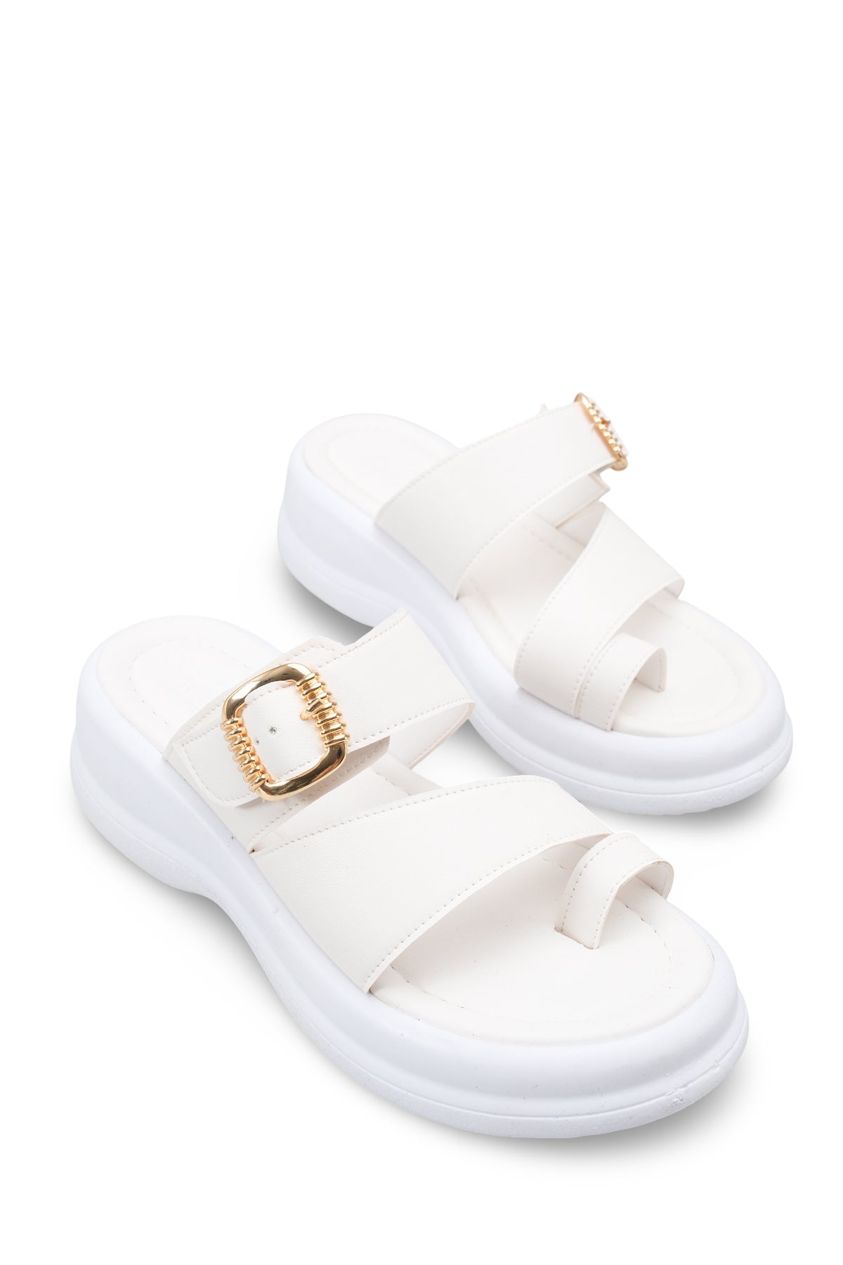 Riccon Kadın Parmak Arası Terlik 00121024 Beyaz