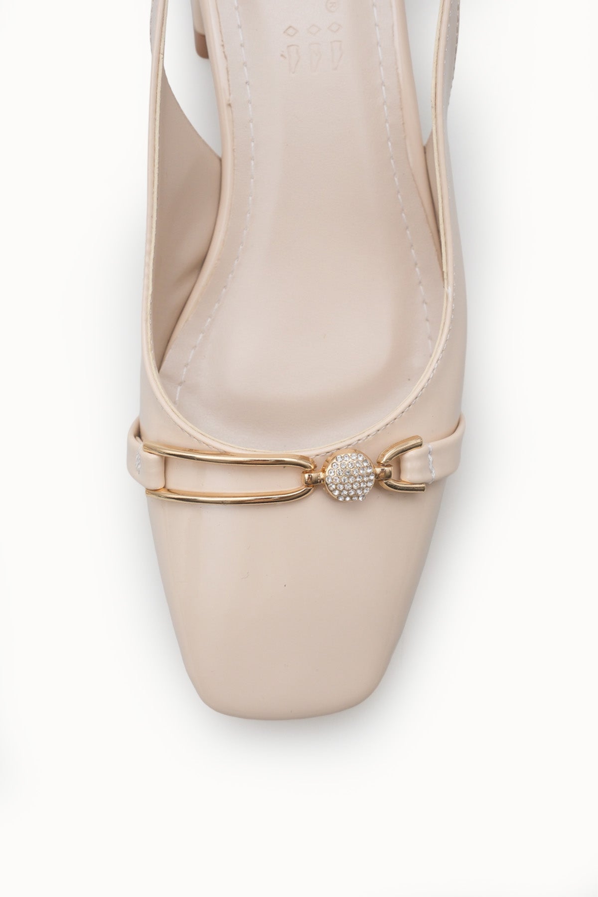 Riccon Kadın Arkası Açık Topuklu Ayakkabı 00121002 Ten Rugan