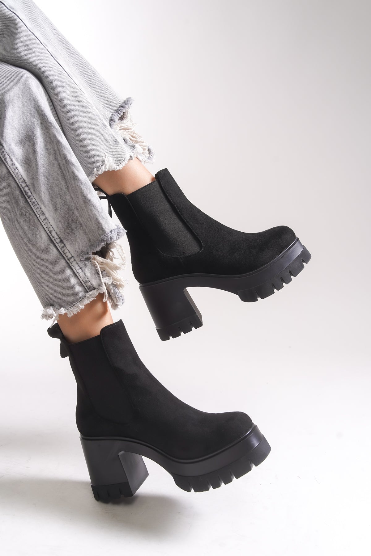 Riccon Nyendorei Kadın Topuklu Bot 0012502