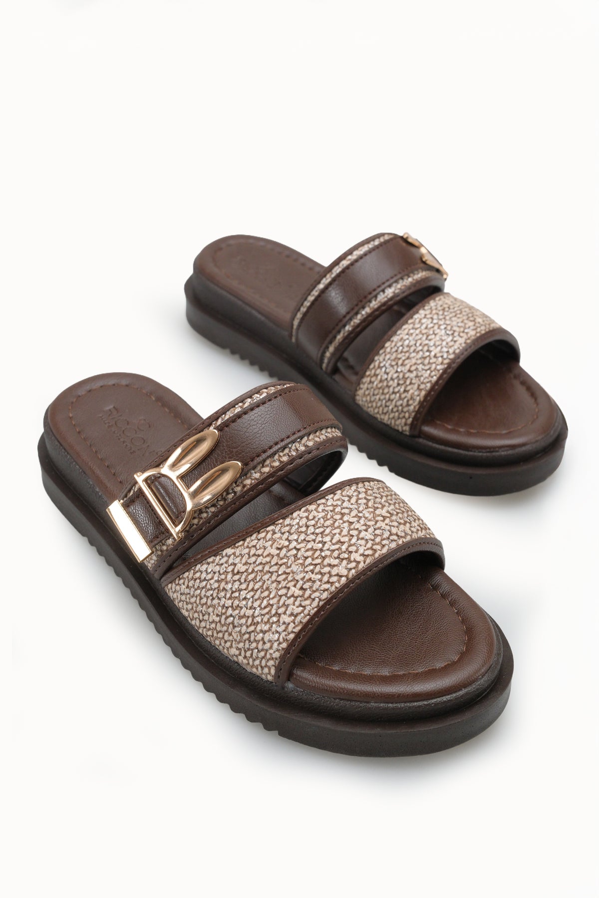 Riccon Kadın Terlik 00120427 Kahverengi