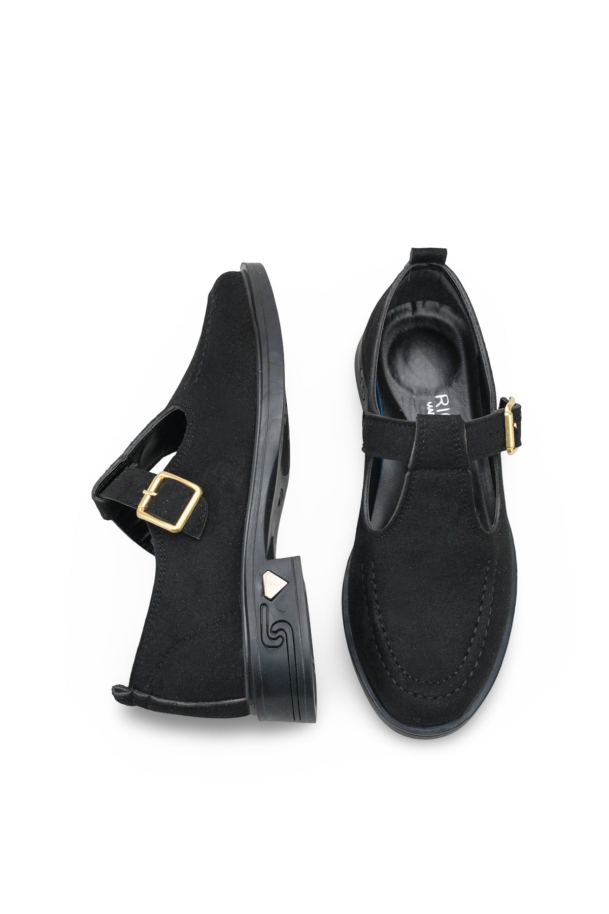 Riccon Kadın Loafer 0012350 Siyah Süet