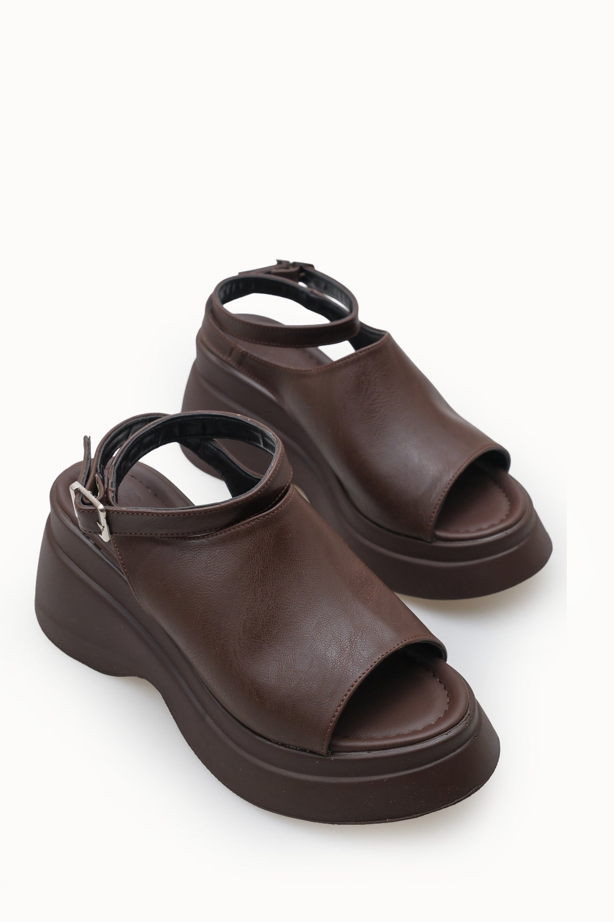 Riccon Kadın Sandalet 0012917 Kahverengi