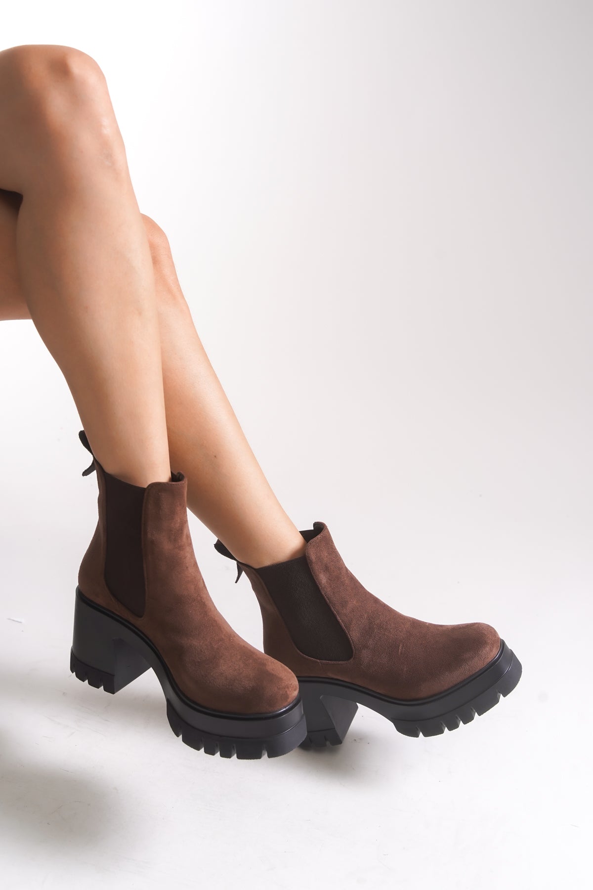 Riccon Nyendorei Kadın Topuklu Bot 0012502