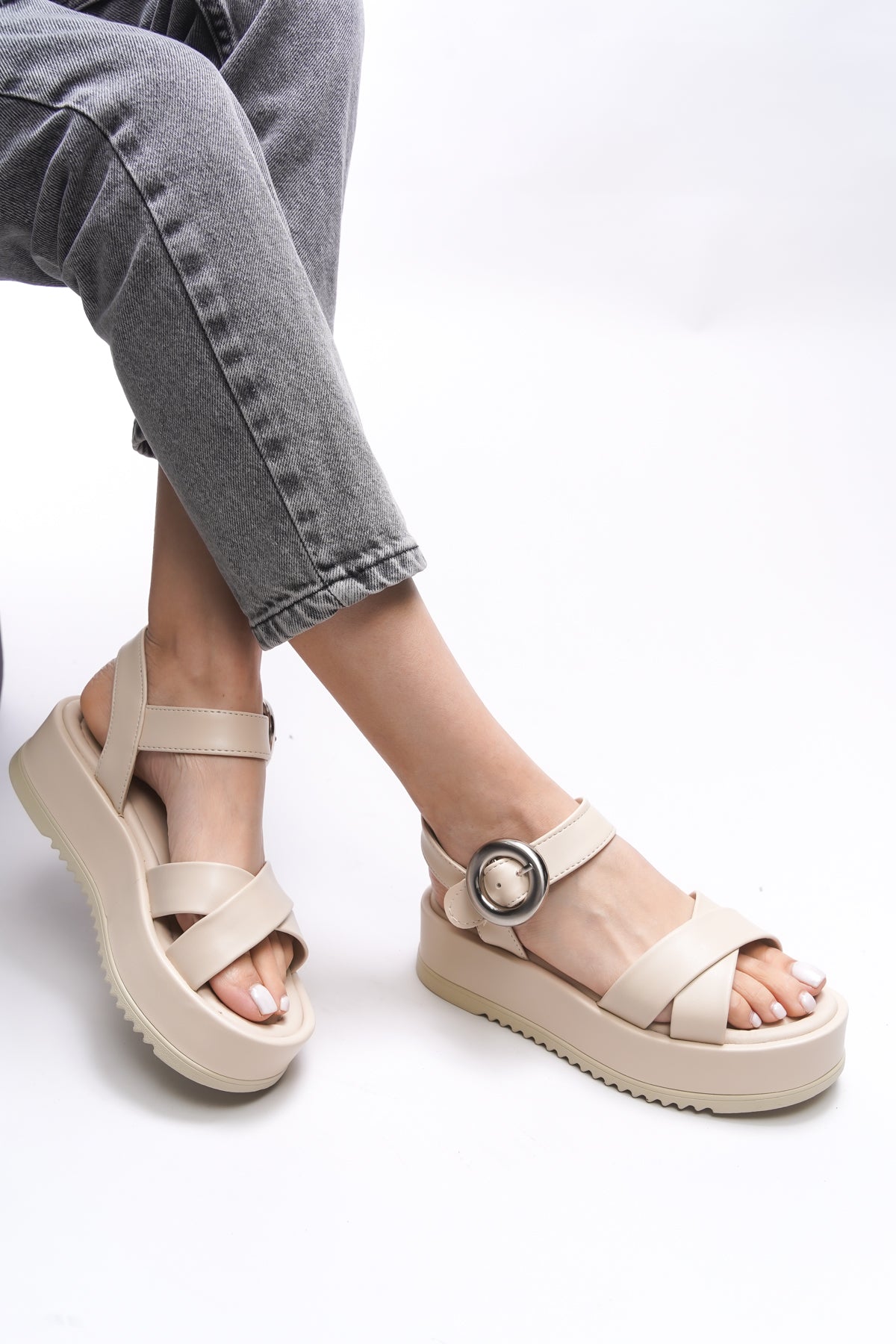 Riccon Clartrana Kadın Sandalet 001274