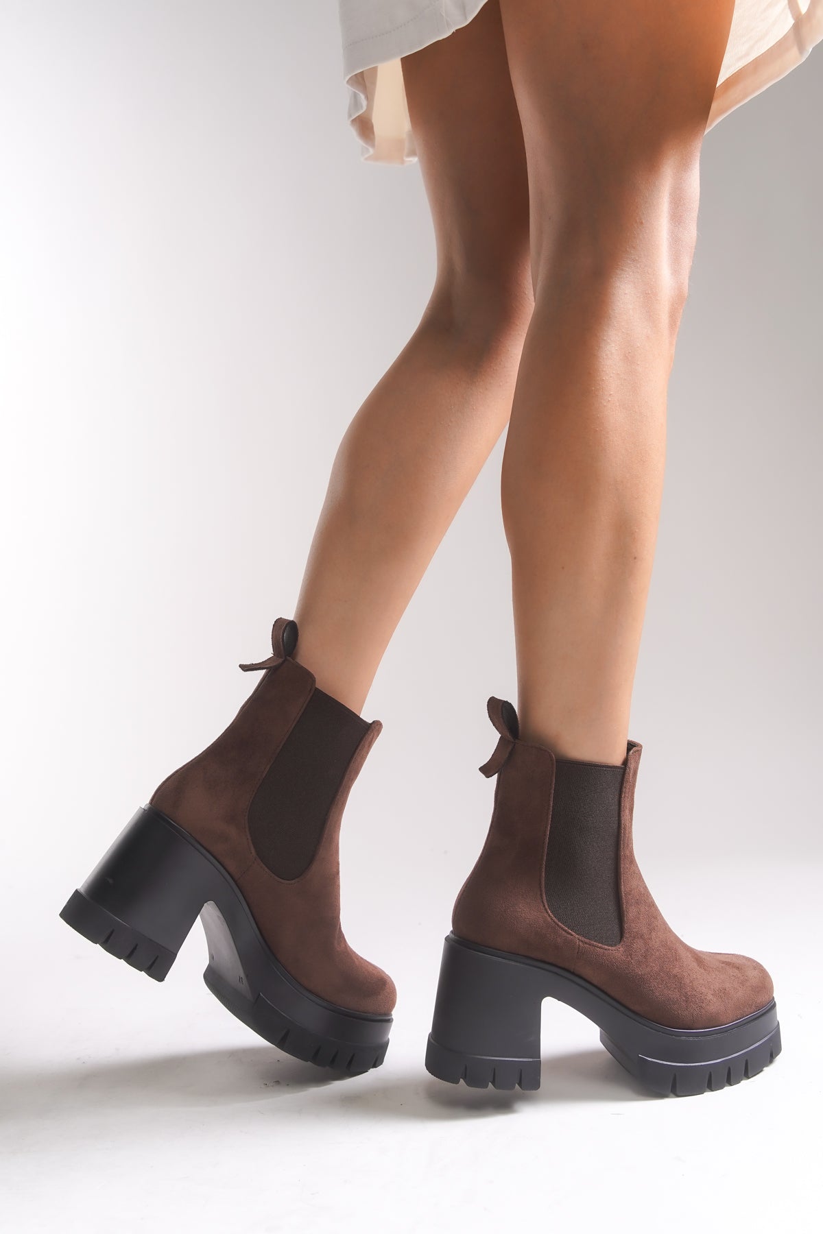 Riccon Nyendorei Kadın Topuklu Bot 0012502