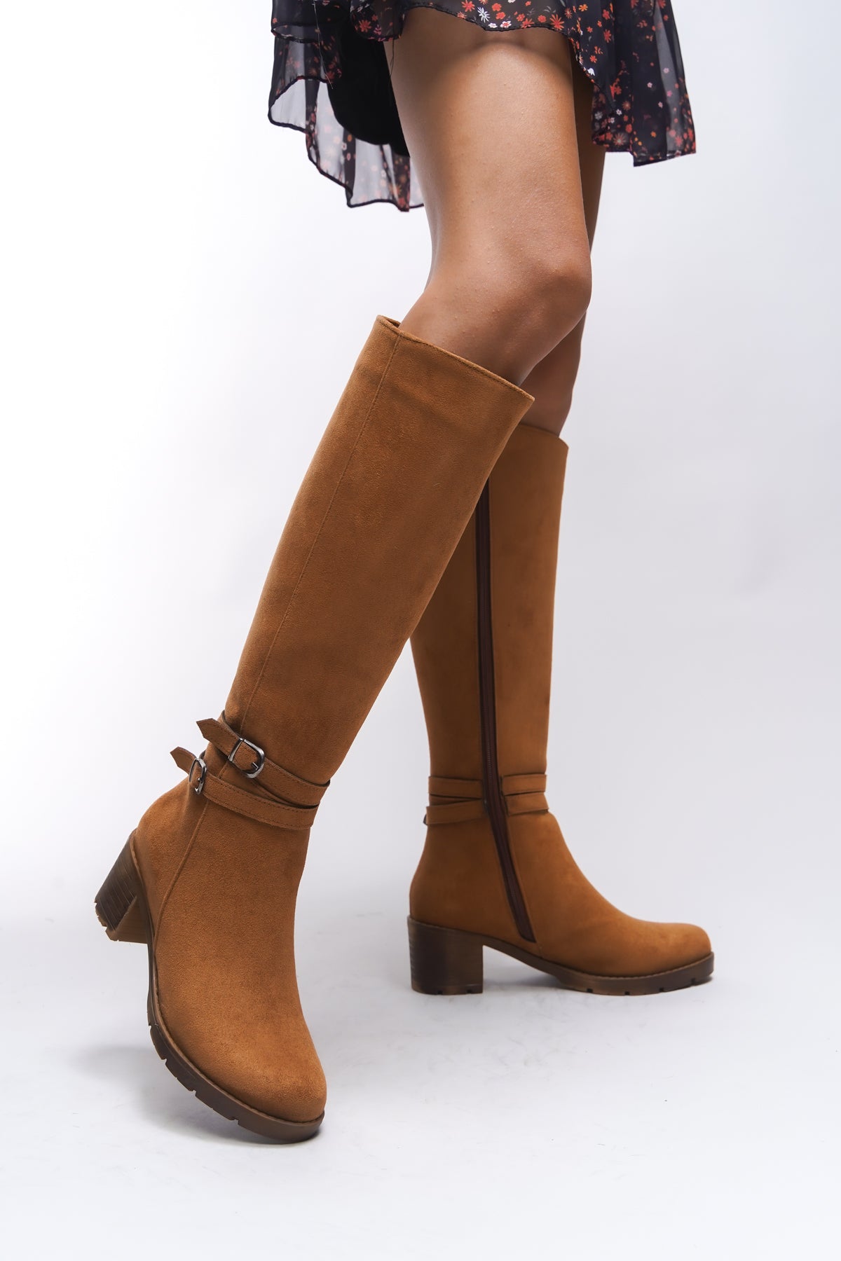 Riccon Zauhilde Kadın Toka Detaylı Topuklu Çizme 0012746